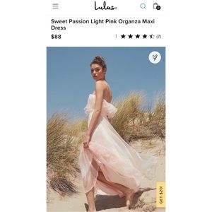 Lulu’s Strapless Maxi Dress